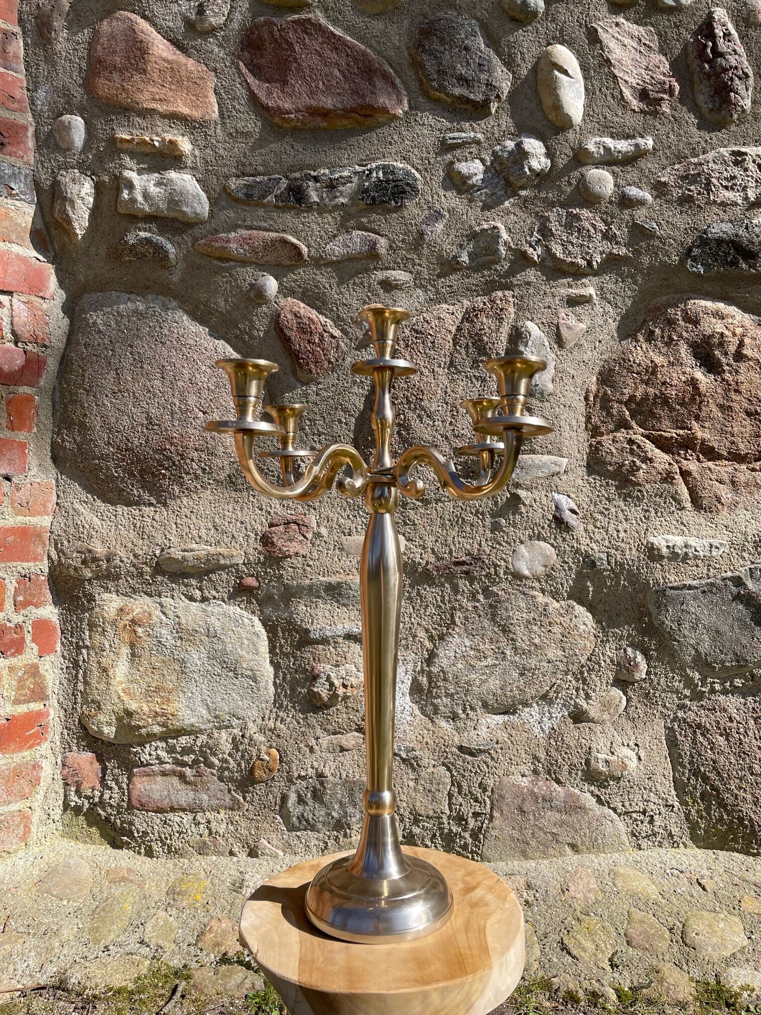 Kerzenleuchter XL rosegold Kerzenständer